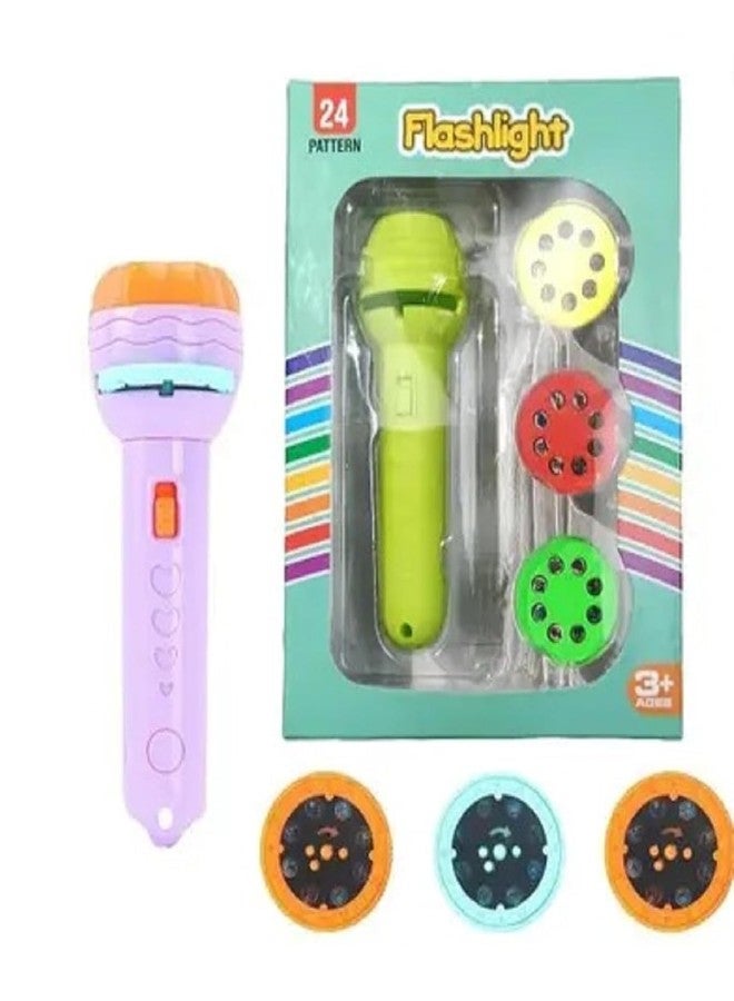 Braintastic مصباح يدوي مزود بجهاز عرض Braintastic مع 24 صورة مختلفة و3 أقراص عرض، ضوء تعليمي ممتع قبل النوم للأطفال، (PO24) - Image 3